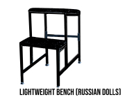 Lightweight-bench-russian-dolls-